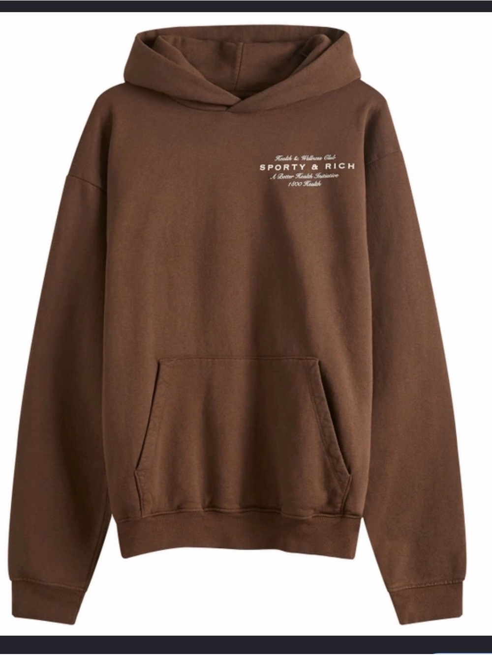 Sporty & Rich Chocolate Brown Pullover Hoodie